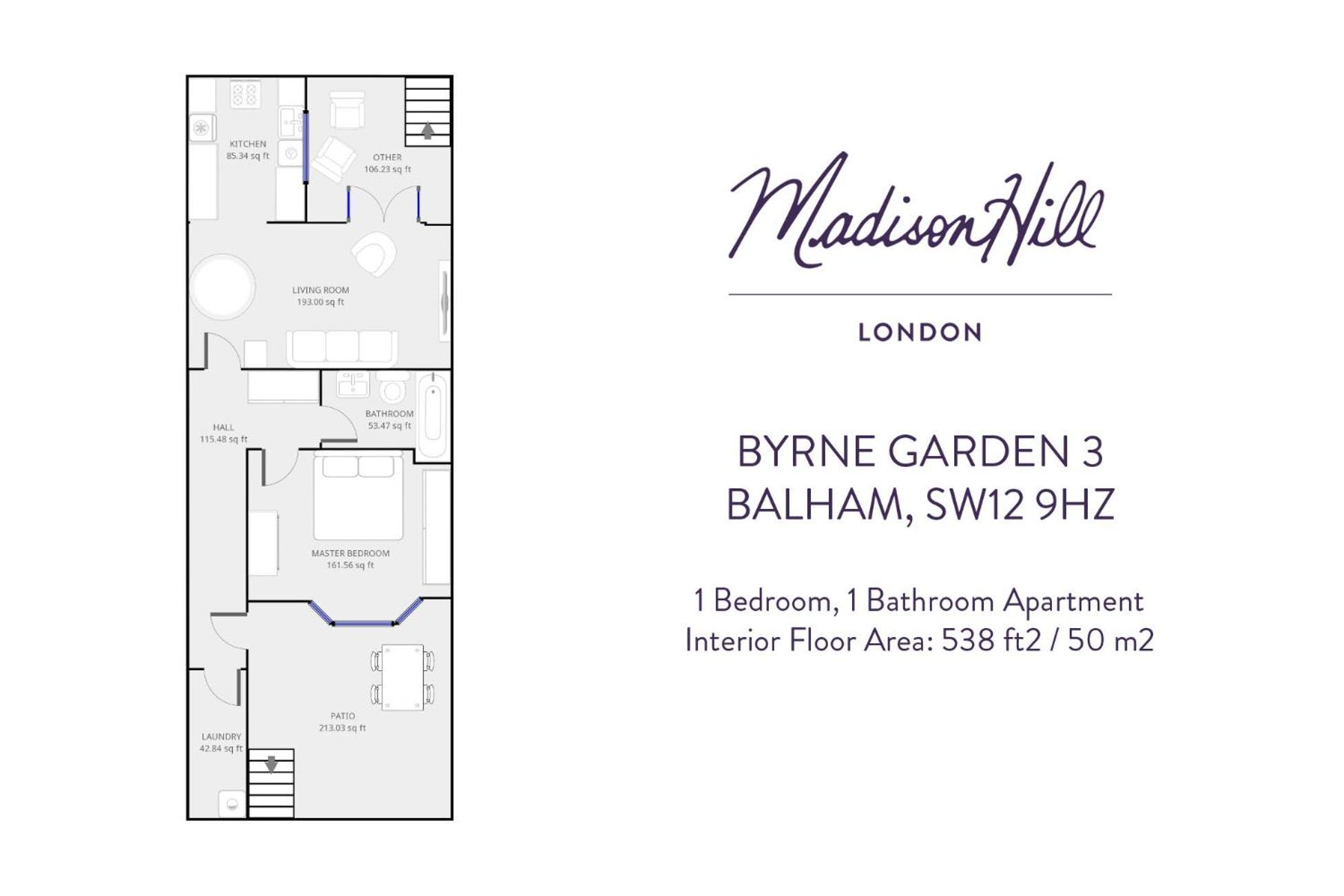Madison Hill - Byrne Garden 3 - One Bedroom Home Londýn Exteriér fotografie